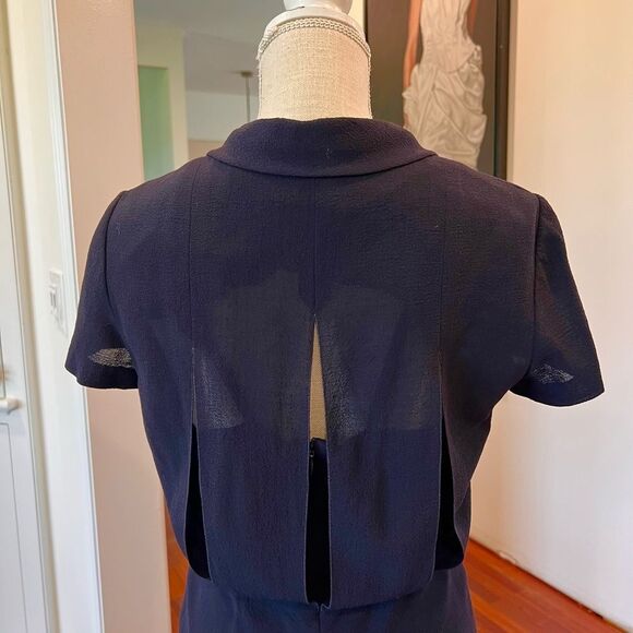 CHANEL Navy Back Cutout Dress - Picture 9 of 13